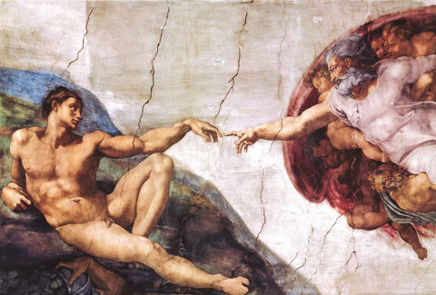 Michelangelo Creation of Adam Poster