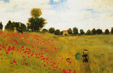 Claude Monet Poppy Field Poster
