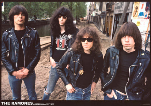 The Ramones Amsterdam 1977 Poster 