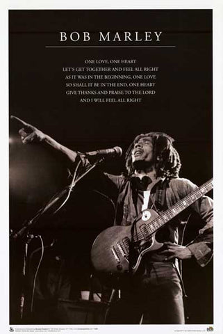 Bob Marley Portrait Poster