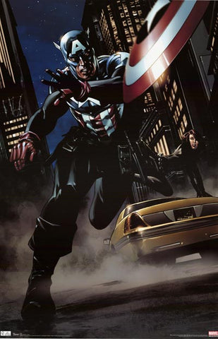 Captain America Marvel Comics Poster