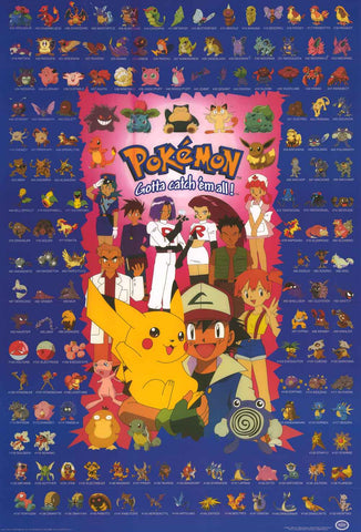 Pokemon Anime Cartoon Poster