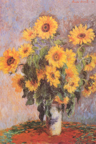 Claude Monet Bouquet of Sunflowers Poster