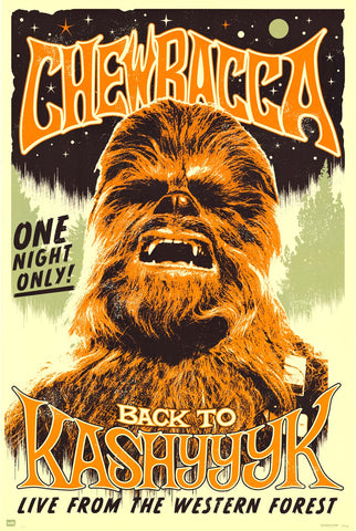 Star Wars: Chewbacca Concert Poster