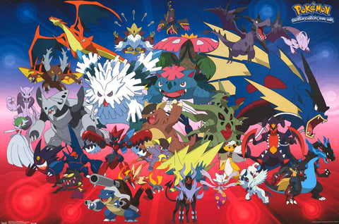 Pokemon Mega Evolution Poster
