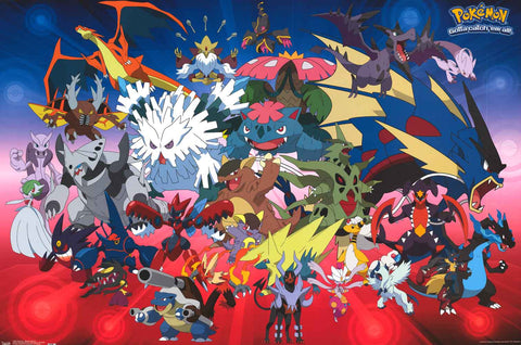 Pokemon Mega Evolution Poster 22x34 – BananaRoad