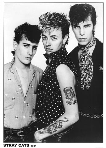 Stray Cats 1981 Band Poster 23x33