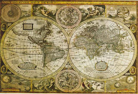 Historical World Map Poster