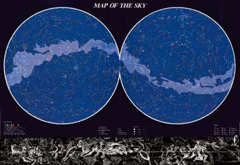 Map of Stars Constellations Poster