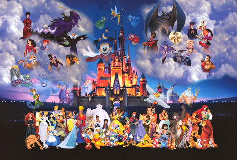 Magic Kingdom Disney Characters Poster