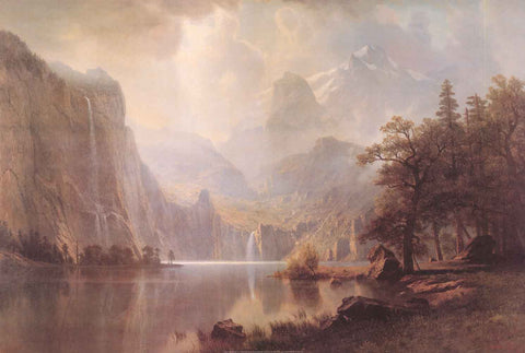 Albert Bierstadt In the Mountains Poster