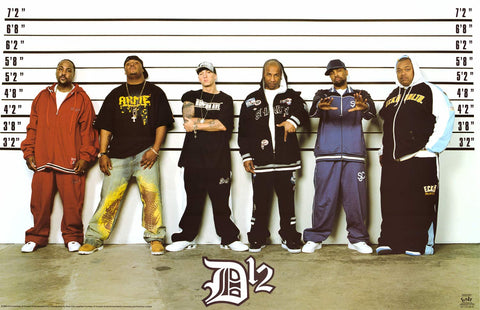 Eminem D12 Line-up Poster 22x34