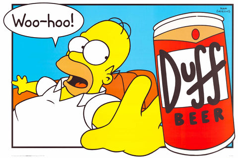 The Simpsons: Homer Simpson Duff Beer Poster 24x36