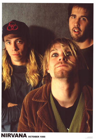 Poster: Nirvana - Kurt Cobain - 1990 Band Poster (23" x 33")