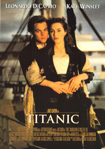 Titanic Jack and Rose Embrace Movie Poster 23x34