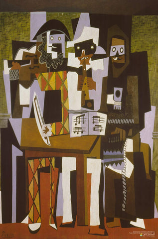 Poster: Pablo Picasso - The Three Musicians (24" x 36")