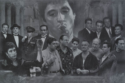 Famous Mafia Movie Gangsters Poster