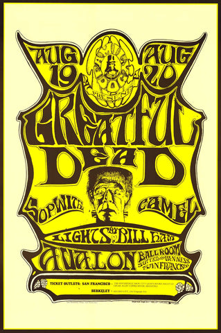 Grateful Dead Avalon Ballroom Concert Poster 24x36