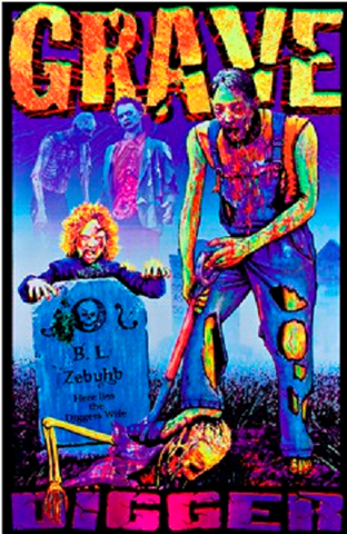 Zombie Blacklight Poster