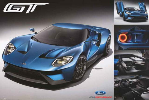 Ford GT Sports Car Poster