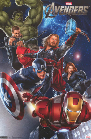 The Avengers Marvel Comics Poster