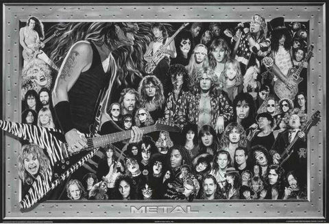 Heavy Metal Bands Poster
