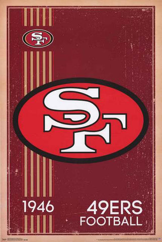 San Francisco 49ers NFL Football Poster