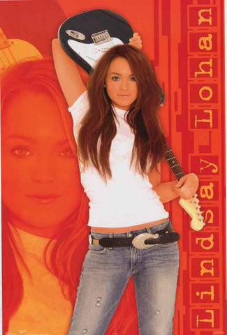 Lindsay Lohan Portrait Poster