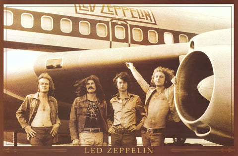 Led Zeppelin Airplane Poster 24x36