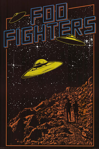 Foo Fighters UFO Pop Art Poster 24x36