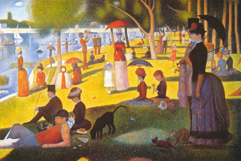Georges Seurat A Sunday Afternoon Poster