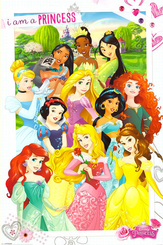 Disney - I Am A Princesses Poster 24x36