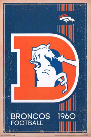 Denver Broncos NFL Football Poster