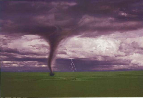 Tornado Thunderstorm Weather Poster