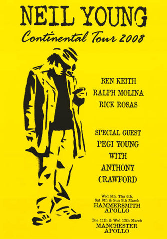 Neil Young European Tour Poster