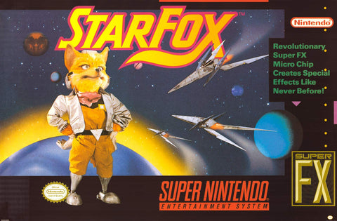 Star Fox SNES Video Game Poster 24x36