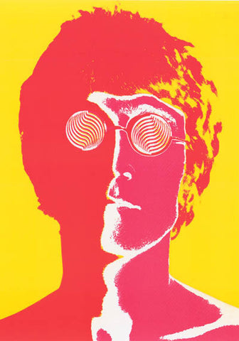 John Lennon Psychedelic Avedon Beatles Poster