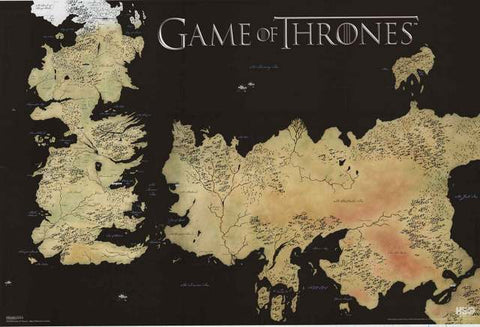 Game of Thrones Map Poster