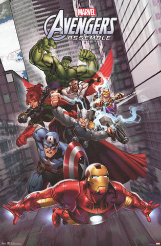 Avengers Assemble Marvel Comics Poster