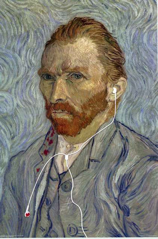 Vincent Van Gogh Earbuds Poster