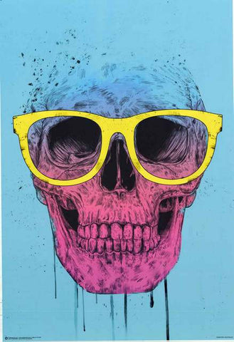 Balazs Solti Pop Art Skull Poster