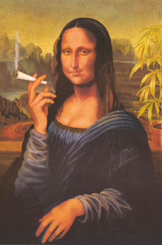 Mona Lisa Spliff Parody Poster