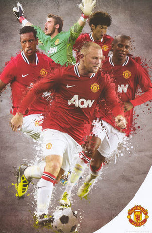 Manchester United FC Team All-Stars Poster