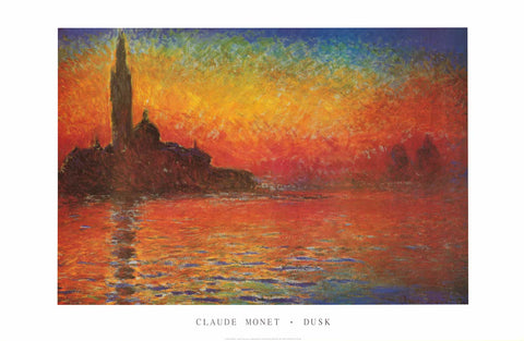 Claude Monet San Giorgio Maggiore at Dusk Poster
