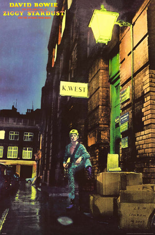 David Bowie Ziggy Stardust Album Cover Poster