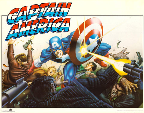 Captain America 1989 Marvel Comics Poster 22x28