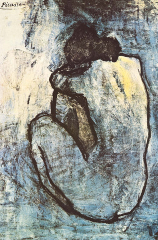 Pablo Picasso Blue Nude Art Poster 24x36