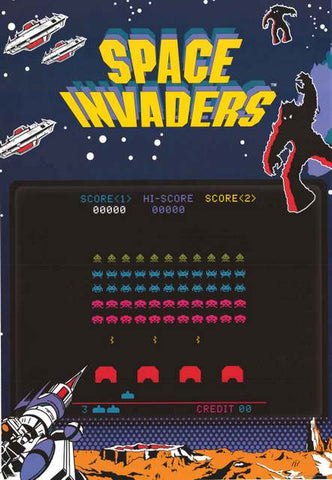 Space Invaders Video Game Poster