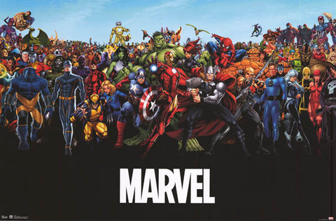 Marvel Comics Line-Up Poster