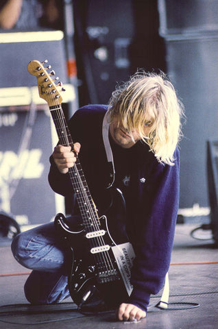 Nirvana Kurt Cobain Feedback Stare Poster 24x36